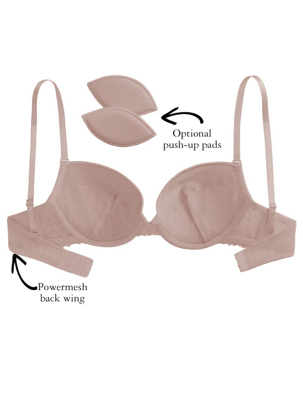 LITTLE BRA COMPANY Grace Push-up-BH mit Spitze