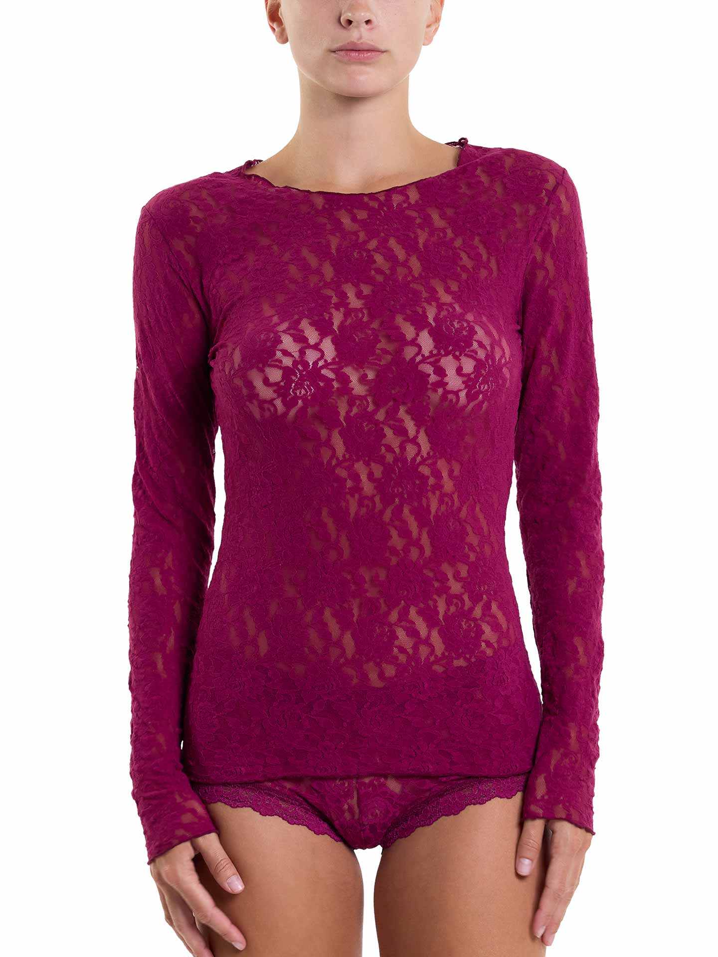 HANKY PANKY Longsleeve Top mit Spitze